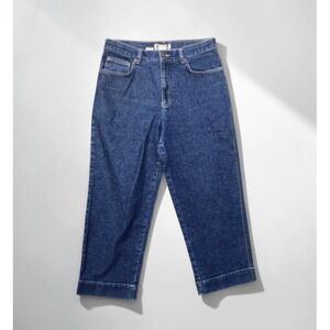 CLEARANCE 3/$15 Vintage 90s High Rise Cropped Straight Leg Jeans Blue 8